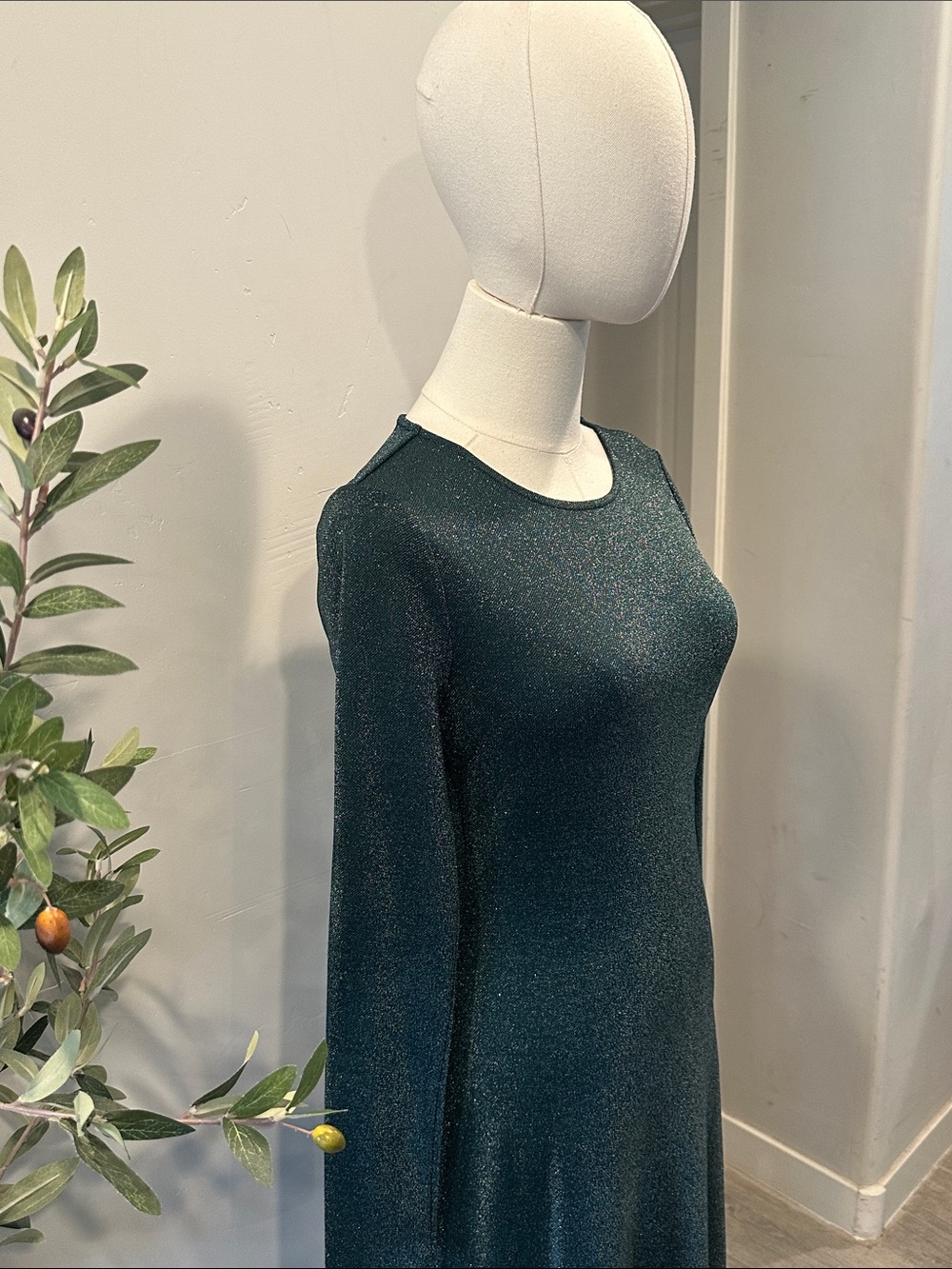 Reformation Kori Knit Dress in Mermaid Sparkle New! - Picture 9 of 11